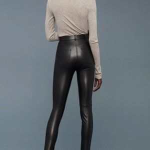 NWT Aritzia Wilfred Adrienne Vegan Leather Pant